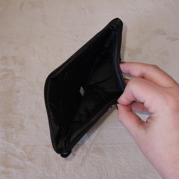 "I Like My Eyelashes As Black As..." Make Up Cosmetic Bag Zipper Pouch - Picture 3 of 5